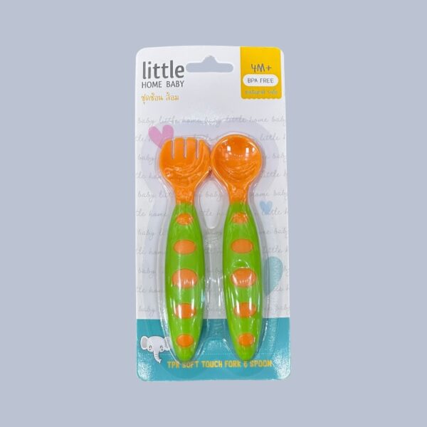 Baby BPA-Free Soft Silicone Training Spoon and Fork Set