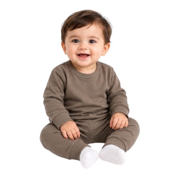 Cozy & Warm 2-Piece Baby Thermal set – brown